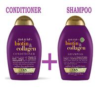 Biotin & Collagen Shampoo Conditioner OGX 385ml Hair Thickening Sulfate Free UK