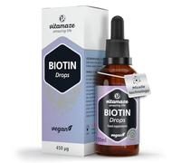Biotin Drops with EMULDROP Technology for Maximum Absorption 100 Days 50 ml Vegan sublinguals for Hair Skin and Nails Preservative-Free