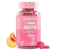 Biotin Gummies 10,000 mcg | 60 Gummies | 2-Month Supply | Novomins
