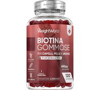 Biotin Gummies - 120 Chewable B7 Vitamin Gummies - with 9 Key Vitamins & 4 More Nutrients - Biotin Supplements for Men & Women - Natural Mixed Berry Flavour - Gluten-Free & Vegetarian-Friendly