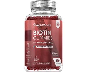 Biotin Gummies 450µg 120 Gummies WeightWorld