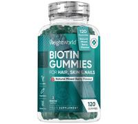 Biotin Gummies 5,000µg (60-Day Supply) Mix Berry Flavour WeightWorld