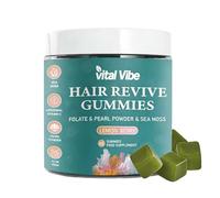 Biotin Hair Growth Supplement - High Strength Biotin 5000mcg & Iodine - with Sea Moss & Pearl Powder - Iodine Supplement, Energy & Metabolism Support, Skin, Hair & Nails - 60 Vegan Gummies
