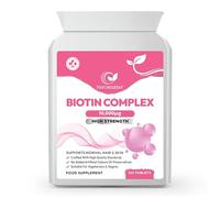 Biotin Tablets -10,000 µg - 120 Vegan Tablets- High Strength Food Supplement | Non GMO Skin, Nails & Hair Growth Support Supplement with Vitamin B7- by NATURES ZEST