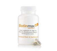 BiotinMax Vitamin Supplement for Dogs Coat & Skin Care Strongest Clinical Strength Biotin 5000µg 100 Capsules