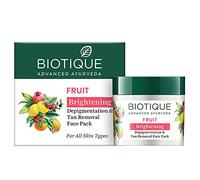Biotique Bio Fruit Whitening & Depigmentation & tan removal Face Pack 75G/2.65 Fl.Oz. I For All Skin Type