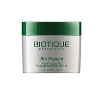 Biotique Bio Papaya Revitalizing Tan-Removal Scrub for All Skin Types, 75g
