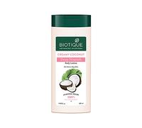 Biotique Creamy Coconut Deep Nourish Body lotion For Extra Dry Skin Heals, Repairs, and Soothes the Skin Moisturizing and Skin-Humidifying Botanical Extracts All Skin Types 180 count (Pack of 1) White