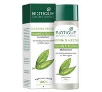 Biotique Morning Nectar Visibly Flawless Skin Moisturizer 120 Ml ( 4.05 Oz.) I For All skin Types I See Lighter, Line-less, Replenished Skin