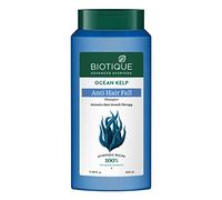 Biotique Ocean Kelp Anti Hairfall Shampoo Intensive Hair Growth Therapy Anti Hairfall Shampoo that Maintains Shine Botanical Extracts Suitable for All Hair Types 340-ml Green Transparent