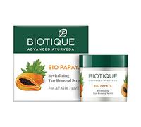 Biotique Papaya Smoothing and Revitalizing Scrub for All Skin Types I 75 Gm I Dissolve Dead Surface Cells