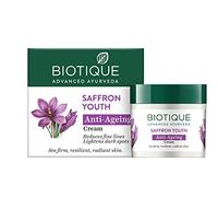 Biotique Saffron Youth Dew Visibly Age Less moisturizer 50 gm/ 1.76 Oz. I For All Skin Type I See Firm, Resilient, Radiant Skin I Prevents Dark lines And Premature Aging