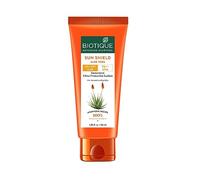 Biotique Sun Shield Aloe Vera 30+ SPF Sunscreen Ultra Soothing Lotion, 50 ml (Pack of 1) Transparent