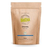 Biotiva Chlorella Powder Organic 100g - Chlorella Vulgaris - Algae - Packed and Controlled in Germany (DE-ECO-005)