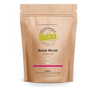 Biotiva Konjac Powder Organic 500g (2x250g) - Konjac-Root - Glucomannan - Devils Tounge - Amorphophallus konjac - Without additives - 100% Vegan