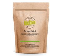 Biotiva Mate Tea Organic 250g - Unroasted Green Mate Tea - Cafeeinated Yerba Mate Leaves - Organic Cultivation - Packed and Controlled in Germany