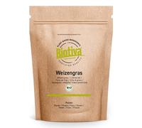Biotiva Wheatgrass Powder Organic 1000g (2X 500g) - Young, fine Wheatgrass Powder - Finest Taste - Packed and Controlled in Germany (DE-ECO-005)