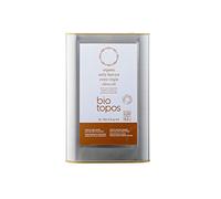 Biotopos 3L Early Harvest Organic Cold Pressed Extra Virgin Olive Oil, High Phenolic Greek EVOO, handpicked green Koroneiki, Single Estate, Premium Quality, 3 Litre Tin