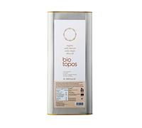 Biotopos 5Litre, Organic Phenolic Extra Virgin Olive Oil, New-Early Harvest October 2024, Peppery taste, 100% from Koroneiki green olives, Cold Pressed, Messinia Greece, Tin 5L