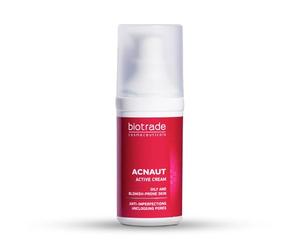 Biotrade Acnaut Active Cream For Oily & Blemish-Prone Skin - Acne Cream with Niacinamide that Clears Breakouts, Unclogs Pores and Controls Oily Skin - 30 mL