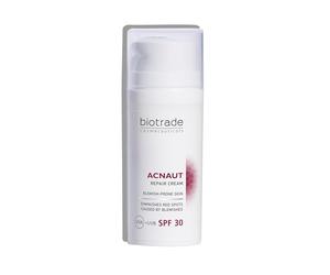 Biotrade Acnaut Repair Cream for Blemish-Prone Skin - SPF 30 Acne Cream for Acne Scars, Redness & Dark Spots - Daily Protection & Tone-Correcting Moisturiser, 30 ml