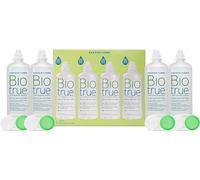 Biotrue Multi-Purpose Contact Lens Solution, 4 x 300 ml - Cushions and Rehydrates Soft Contact Lenses for Comfortable Wear - Condition, Clean, Remove Protein, Disinfect and Rinse - Includes Lens Case