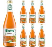 Biotta Organic Carrot Juice| Organic | Rich in Vitamin A which Contributes to the Maintenance of Normal Vision | Source of other Plant-based Nutrients | Not from Concentrate | 500ml - Pack of 6