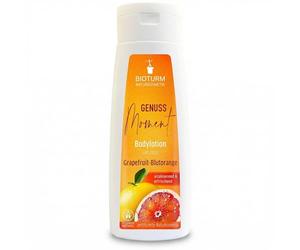 BIOTURM Grapefruit Body Lotion "Genuss Moment" - Invigorating Body Care with Tingling Grapefruit & Blood Orange Fragrance - Shea Butter for Smooth Skin - 100% Vegan Natural Cosmetics