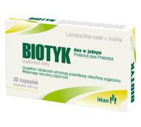 BIOTYK - 30 capsules - It affects the normal complement of intestinal microflora and assists in maintaining normal intestinal microflora