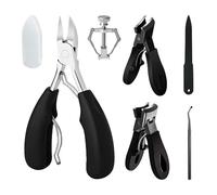 Bioudell 6Pcs Ingrown Toenail Removal Kit, Pedicure Tools for Feet with Fingernail & Toenail Clippers, Professional Nail Cutter Set for Thick Nails, Manicure & Nail Care Tools for Men & Women