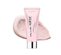 Biovène Holiday Glow Pink Clay Mask - Australian Pink Clay Face Mask - Detoxifies, Exfoliates + Purifies Skin - with Ginseng, Rose Petals + Glycolic Acid - Keeps Skin Soft + Moisturised (75ml)