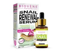 Biovène Snail Renewal Serum - Snail Serum Deeply Moisturises to Regain Skin Elasticity + Boost Generation of New Cells - Rich in Antioxidants + Anti-Inflammatory Agents for Youthful Skin (30ml)