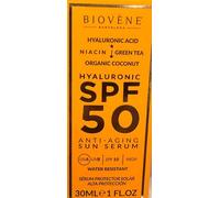 Biovène SPF 50 Sun Serum with Hyaluronic Acid, Anti-Ageing, Water Resistant, 30ml