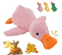 Biovet Md Duck Toy, Biovetmd Quacko Calming Duck Toy for Dogs Anxiety, Dog Toy of The Year,Chew-Resistant & Machine-Washable, Suits Dog's Vision (Pink,X Large)