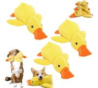 Biovetmd Calming Duck, Biovet Md Quacko Calming Duck Toy, Cute No Stuffing Quacking Ducks for Indoor, Dog Toy of The Year, Suits Dog's Vision, Chew-Resistant & Machine-Washable (3PCS,11.8 * 4.3 IN)