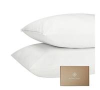 Bioweaves 100% Organic Cotton Breathable Jersey Waterproof Pillow Protectors GOTS Certified with Zipped Closure - Queen, 4-Pack