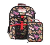 Bioworld 16" Backpack & Lunch Box Set For School And Travel, Five Nights Black, 16 inches x 12 inches x 5 inches
