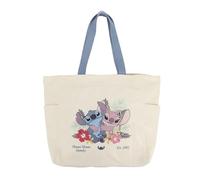 Bioworld Adult 15.5" Canvas Tote Bag, Lilo & Stitch Ohana Means, One size