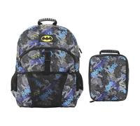 Bioworld Batman 2-Piece 16" Premium Backpack & Lunch Kit Set for boys
