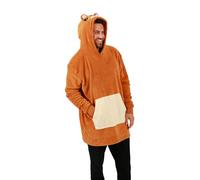 Bioworld Bear Hoodie Blanket 2 in 1 Pillow Wearable Hoodie Blanket, Brown, One size