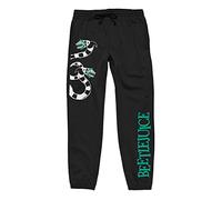 Bioworld Beetlejuice Logo and Sand Worm Character Unisex Adult Sweatpants, Multicolored, Medium