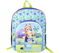 Bioworld Bluey and Bingo Nylon Blue Kids 16" School Backpack for Girls and Boys ages 3+