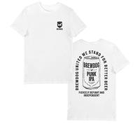 Bioworld BrewDog We Stand for Better Beer Front & Back Print T-Shirt (Medium) White