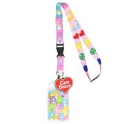 Bioworld Care Bears Character Emotions Lanyard ID Badge Holder With 2" Rubber Heart Charm