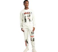 Bioworld Chucky Adult Unisex Hoodie Jogger Combo, Off-white, XL