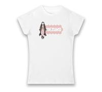 Bioworld Demon Slayer Nezuko Kamado White Ladies T-Shirt - Medium