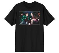 Bioworld Demon Slayer Nezuko & Tanjiro Unisex T-Shirt - Large Black