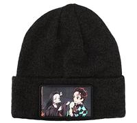 Bioworld Demon Slayer Tanjiro & Nezuko Sublimated Patch Beanie Black