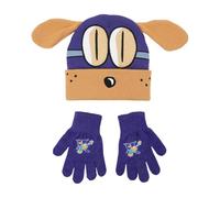 Bioworld Dog Man Bark Knight Youth Cuff Hat and Knit Gloves Cold Weather Set