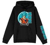 Bioworld Dragon Ball Super Ultra Instinct Goku Men's Black Sweatshirt, Black, Large